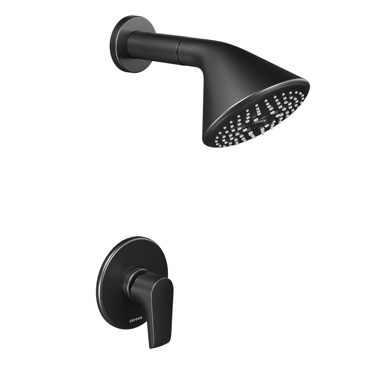 Ducha Monocontrol Cascade Plus Mate Black Antimicrobiano