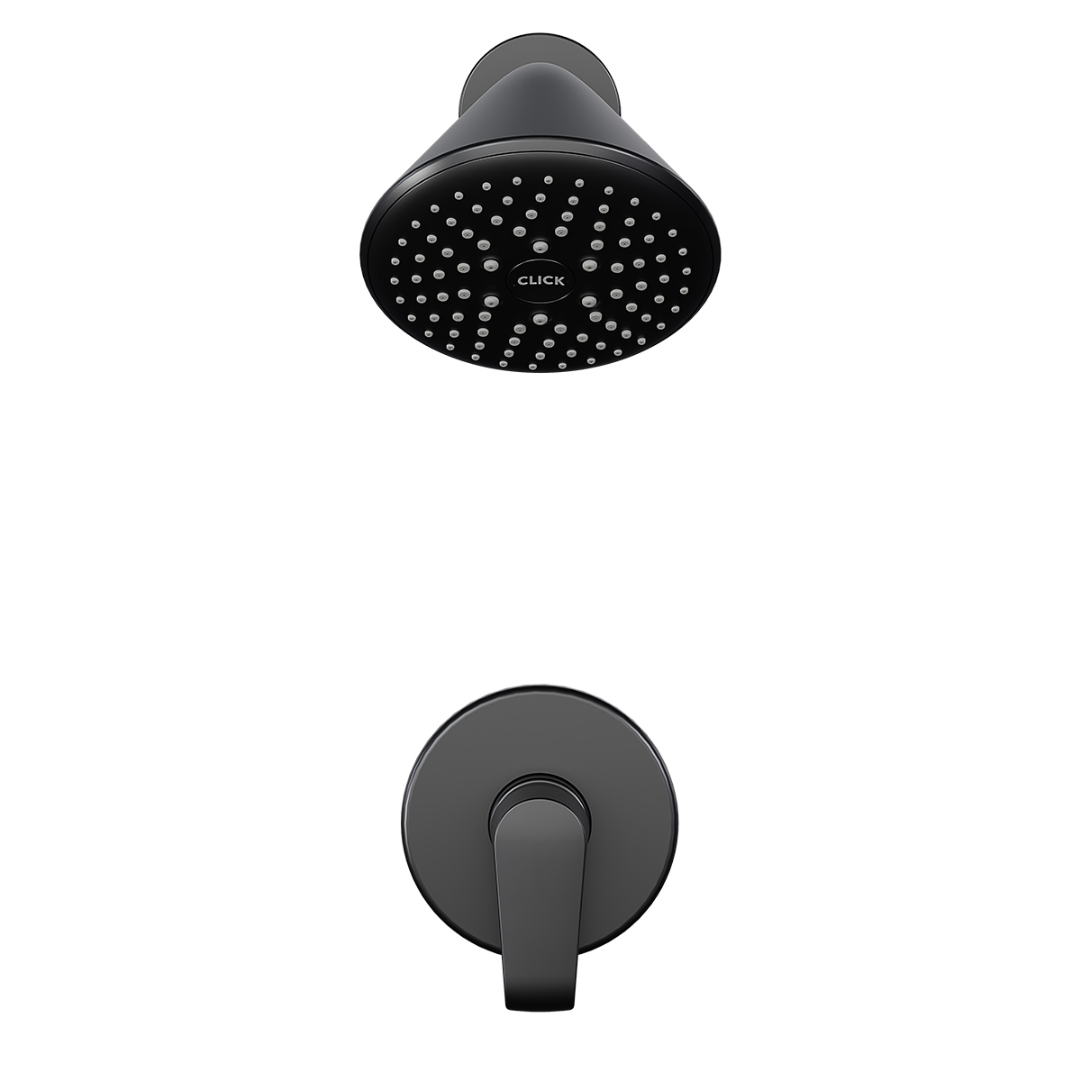 Ducha Monocontrol Cascade Plus Mate Black Antimicrobiano