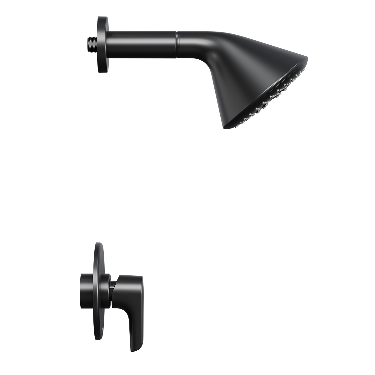 Ducha Monocontrol Cascade Plus Mate Black Antimicrobiano