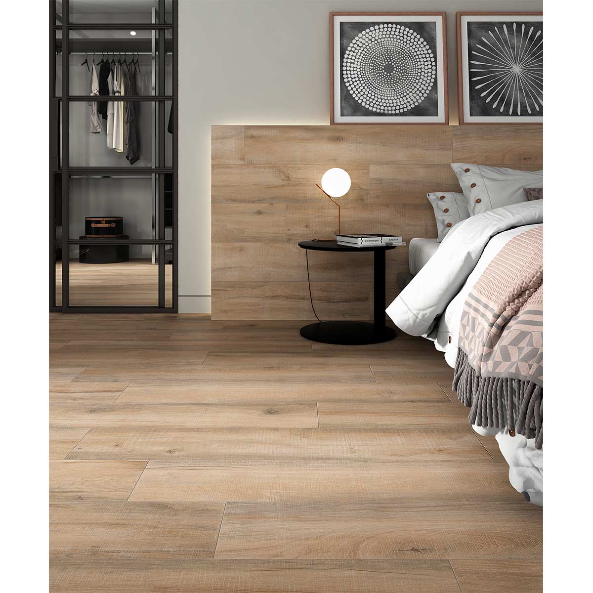 GRBROWN225 Gres Porcelanico Gramercy Brown 225x1195 Ambiente 1