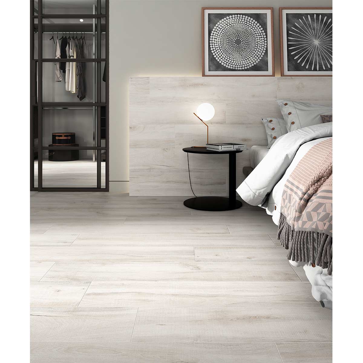 GRWHITE225 Gres Porcelanico Gramercy White 225x1195 Ambiente 1