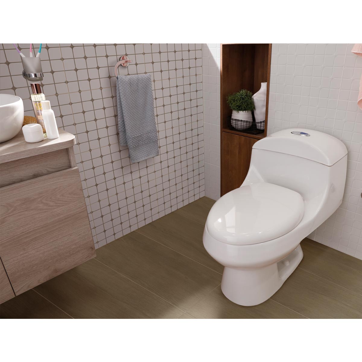Sanitario Montecarlo Alongado Blanco