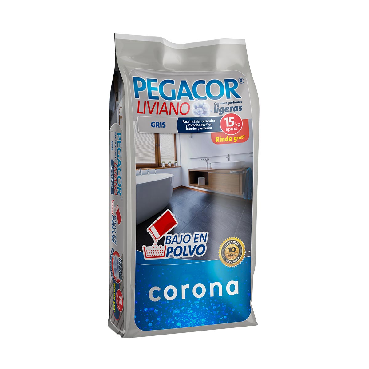 Pegacor® liviano gris x 15 kg