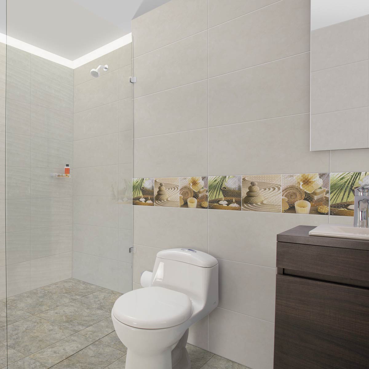 baldosas para pared adare beige cara unica ambiente 2 609829031