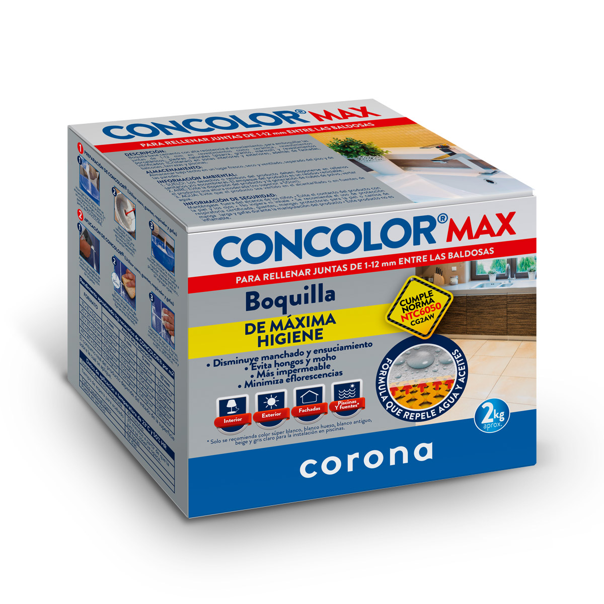 Boquilla Concolor® max superior blanco x 2 kg