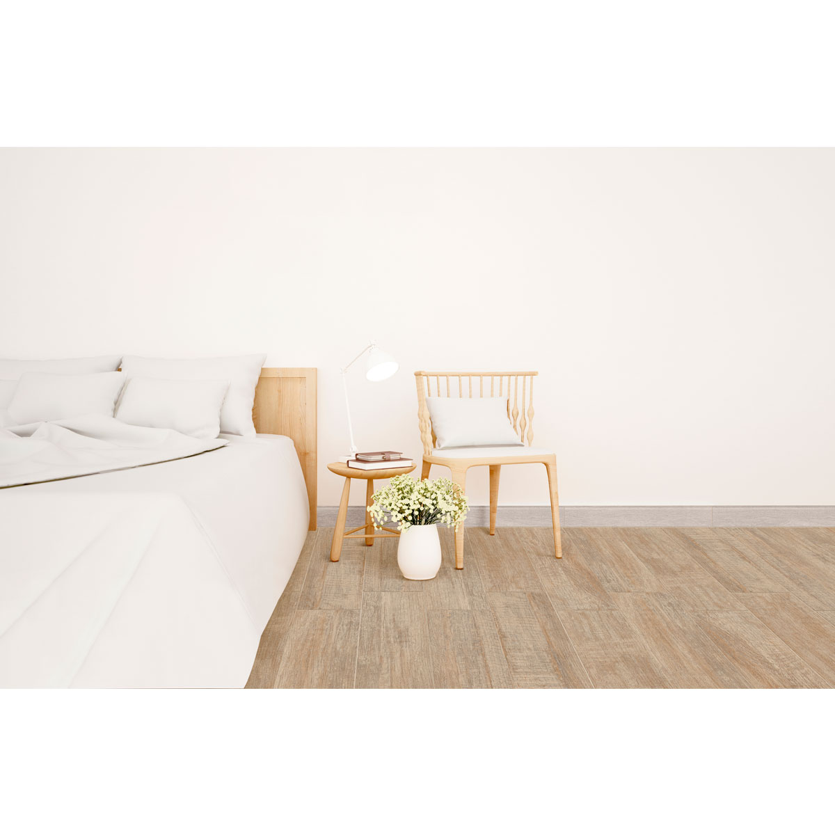 Ambiente Guardaescobas Madera Cenizo Gris Cara Diferenciada