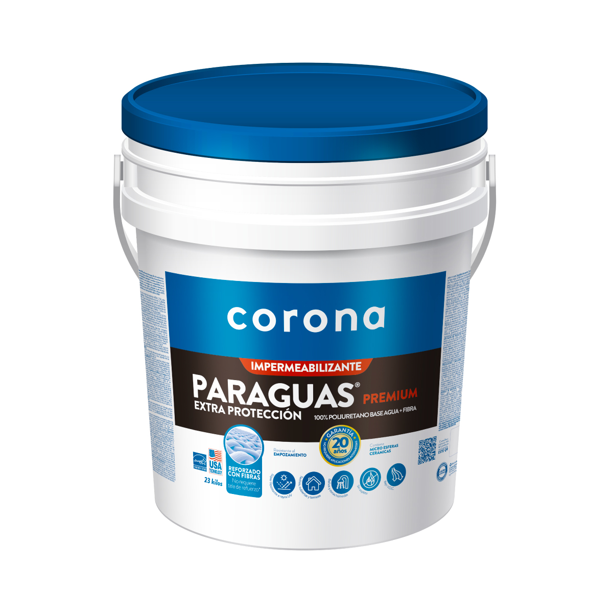 Paraguas® premium cuñete blanco