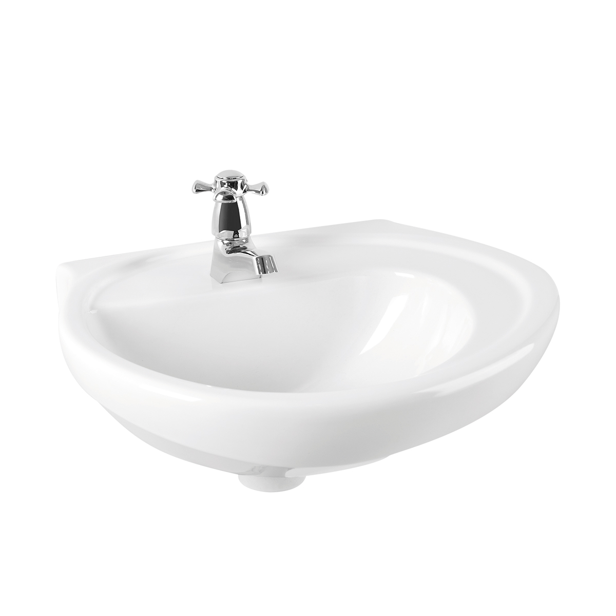 Ambiente Lavamanos de colgar Happy Blanco