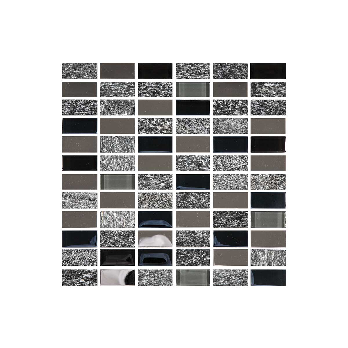 Mosaico Mecca Negro Cara Única