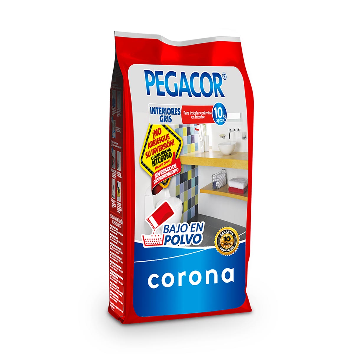 Pegacor® interiores gris 10 kg