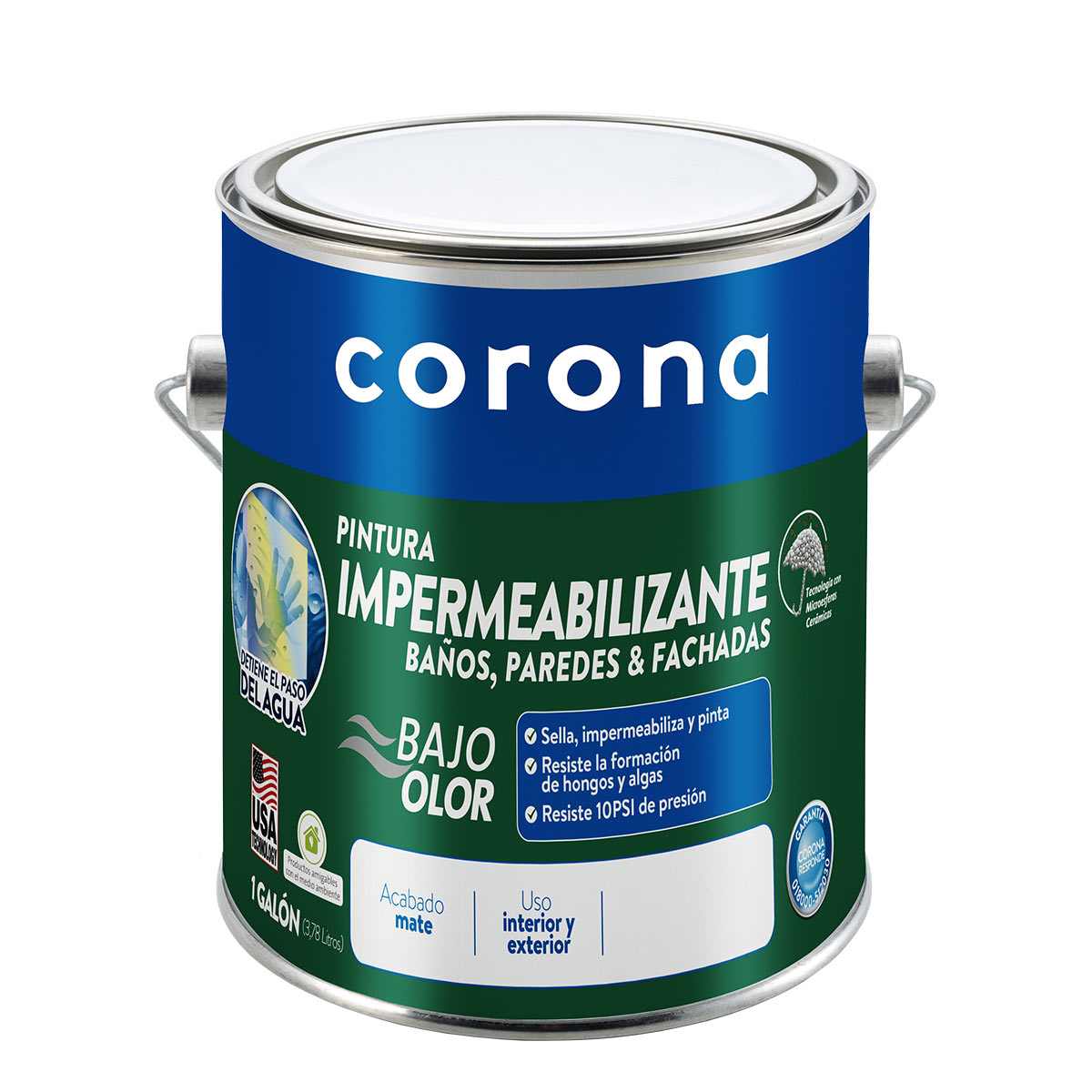 Ambiente Sala Pintura Impermeabilizante Blanco 1 Galón